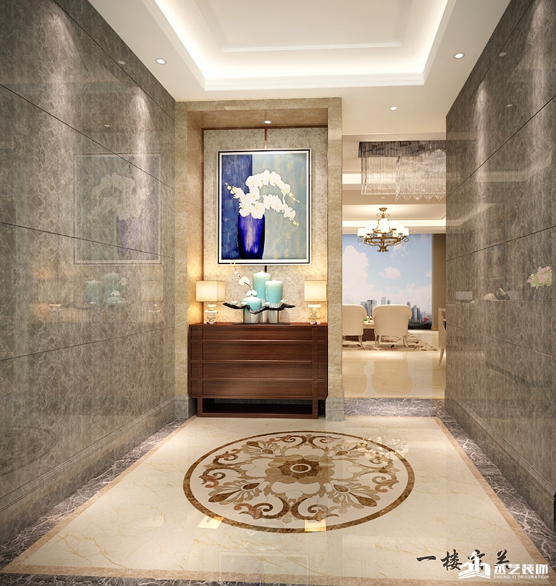 駿景花園鄧總住宅裝修設計 一樓玄關 駿景花園鄧總住宅裝修設計 一樓玄關